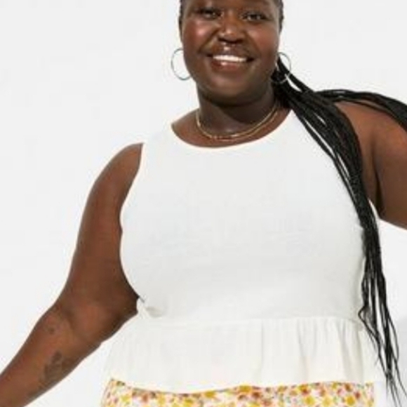 Torrid Texture Knit High Neck Ruffle Crop Top - Picture 5 of 9